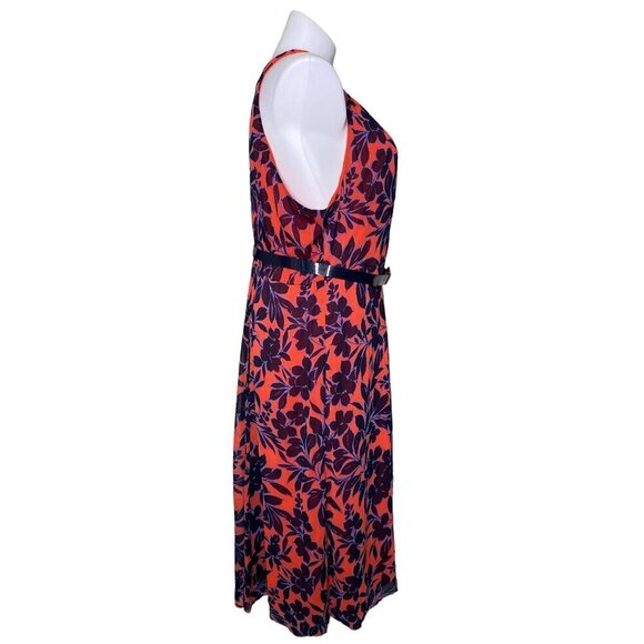 Tommy Hilfiger NWOT Floral Chiffon Halter Midi Dress, Multicolor Women’s 24W - Picture 5 of 11